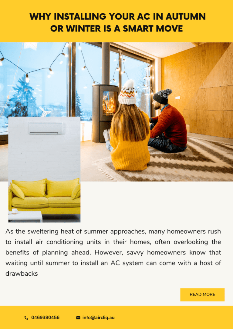 Why Installing Your AC in Autumn or Winter Is a Smart Move